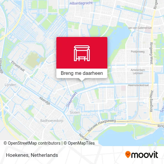 Hoekenes kaart