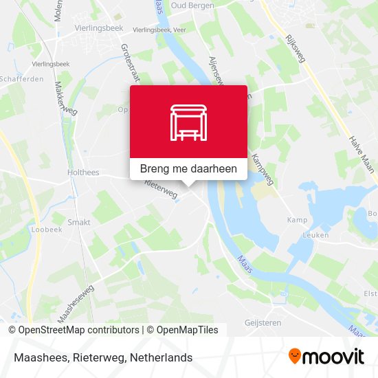 Maashees, Rieterweg kaart