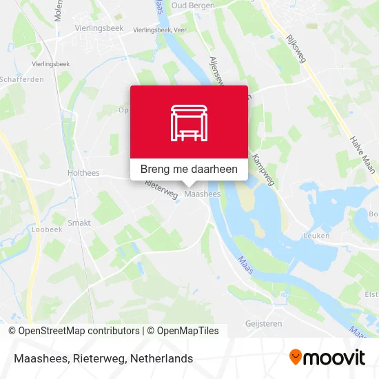 Maashees, Rieterweg kaart