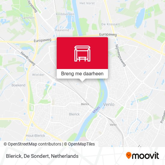 Blerick, De Sondert kaart