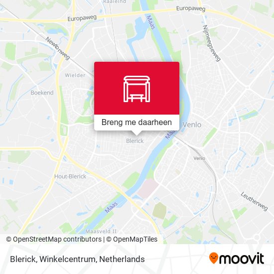 Blerick, Winkelcentrum kaart