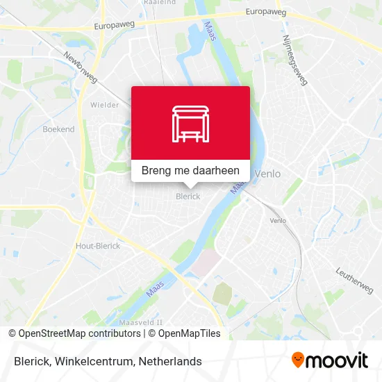 Blerick, Winkelcentrum kaart
