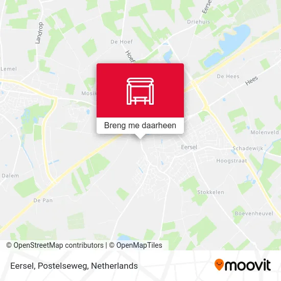 Eersel, Postelseweg kaart
