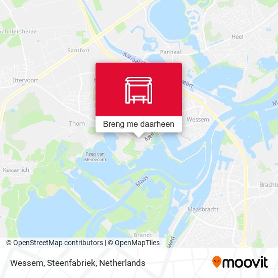 Wessem, Steenfabriek kaart