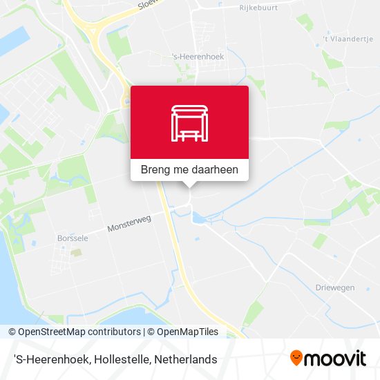 'S-Heerenhoek, Hollestelle kaart
