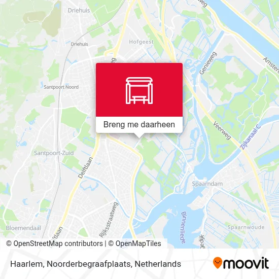 Haarlem, Noorderbegraafplaats kaart