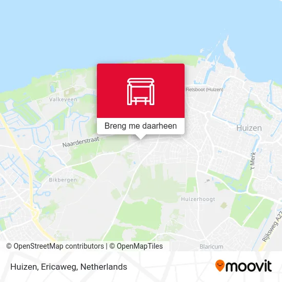 Huizen, Ericaweg kaart