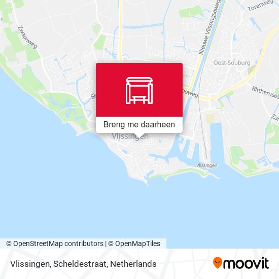 Vlissingen, Scheldestraat kaart