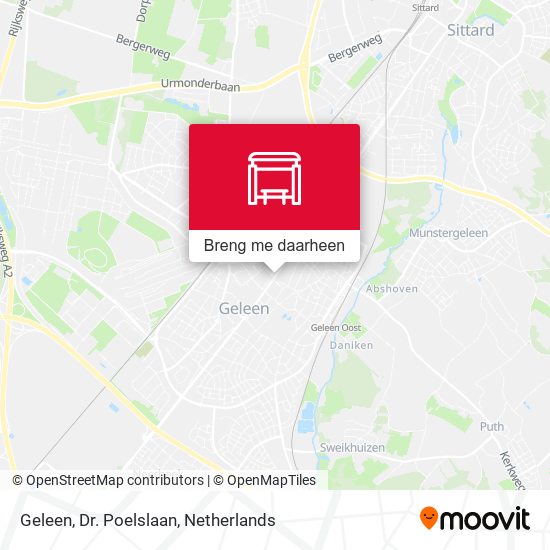 Geleen, Dr. Poelslaan kaart