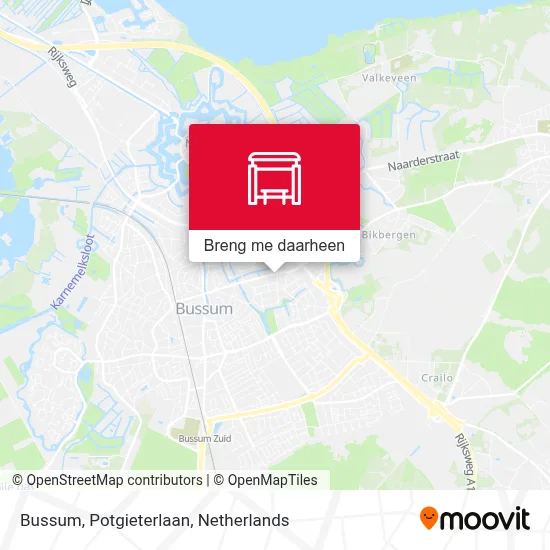 Bussum, Potgieterlaan kaart