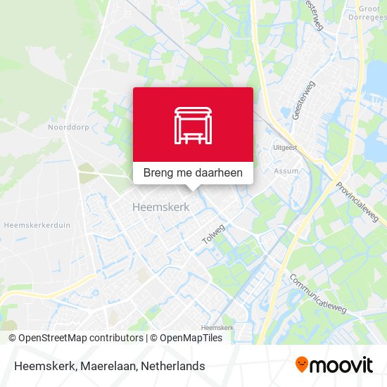 Heemskerk, Maerelaan kaart