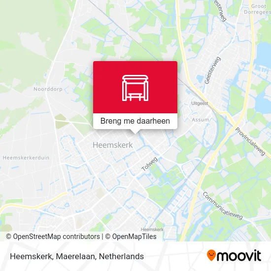 Heemskerk, Maerelaan kaart