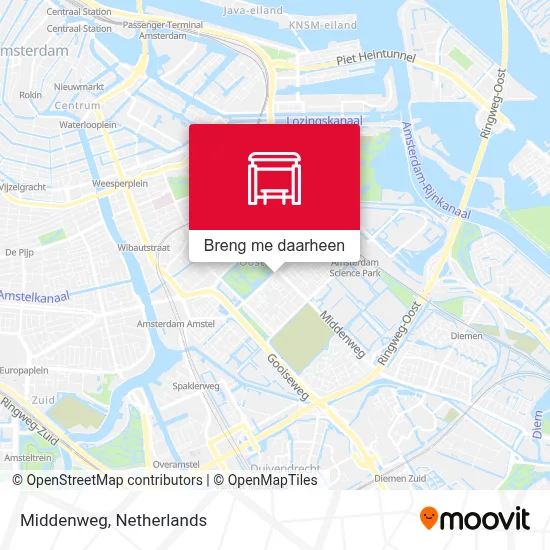Middenweg kaart