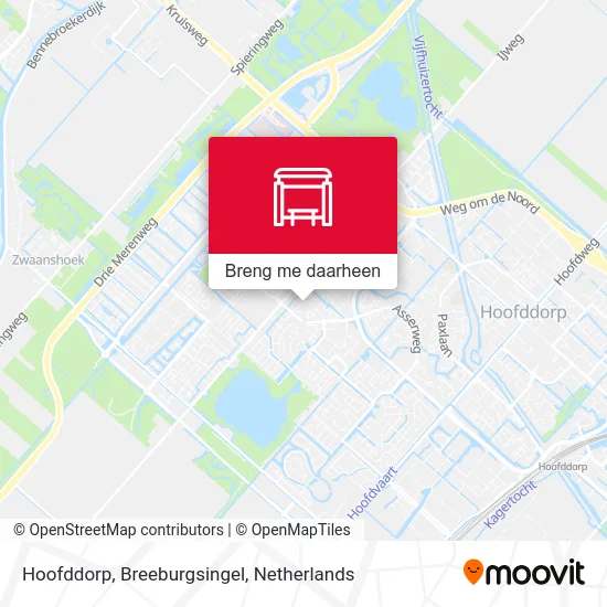 Hoofddorp, Breeburgsingel kaart