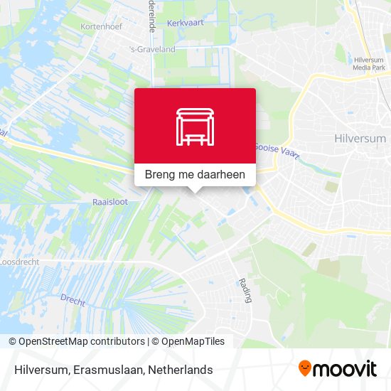 Hilversum, Erasmuslaan kaart