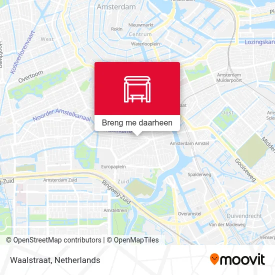 Waalstraat kaart