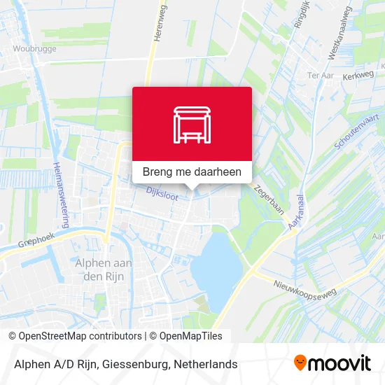 Alphen A/D Rijn, Giessenburg kaart