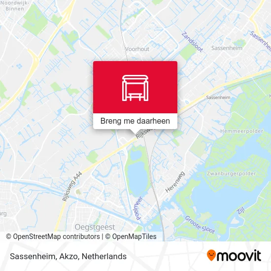 Sassenheim, Akzo kaart