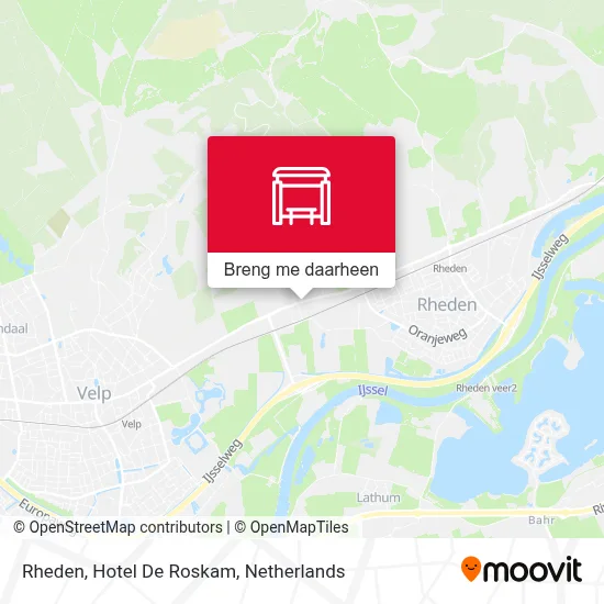Rheden, Hotel De Roskam kaart