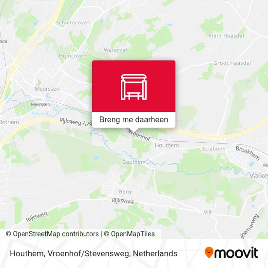 Houthem, Vroenhof/Stevensweg kaart