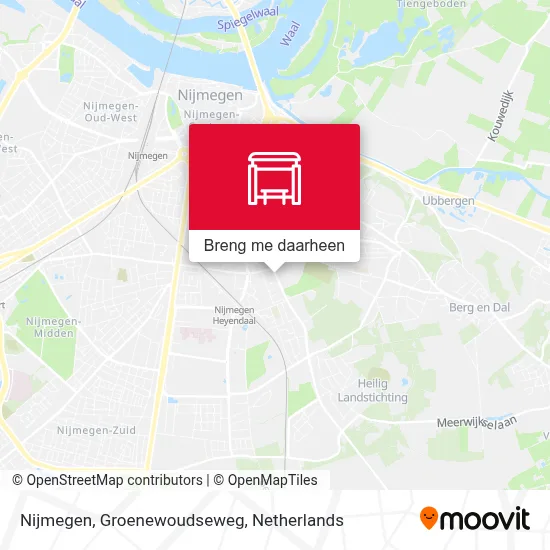 Nijmegen, Groenewoudseweg kaart