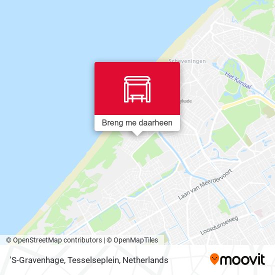 'S-Gravenhage, Tesselseplein kaart