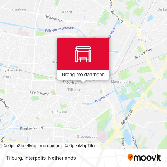 Tilburg, Interpolis kaart