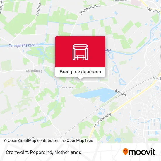 Cromvoirt, Pepereind kaart