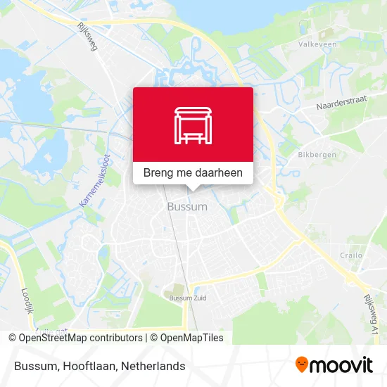 Bussum, Hooftlaan kaart