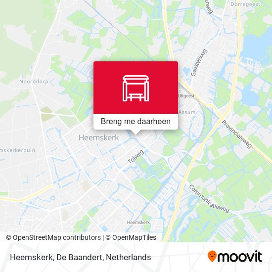 Heemskerk, De Baandert kaart