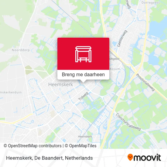 Heemskerk, De Baandert kaart
