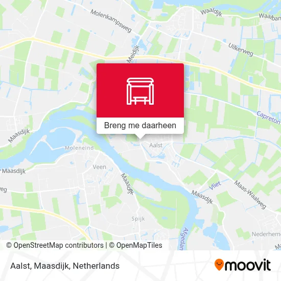 Aalst, Maasdijk kaart