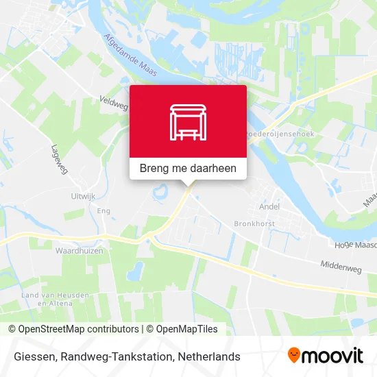 Giessen, Randweg-Tankstation kaart