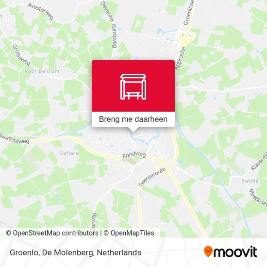 Groenlo, De Molenberg kaart