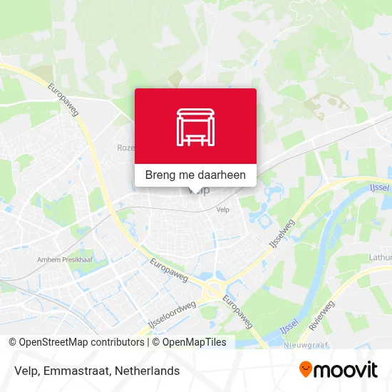 Velp, Emmastraat kaart