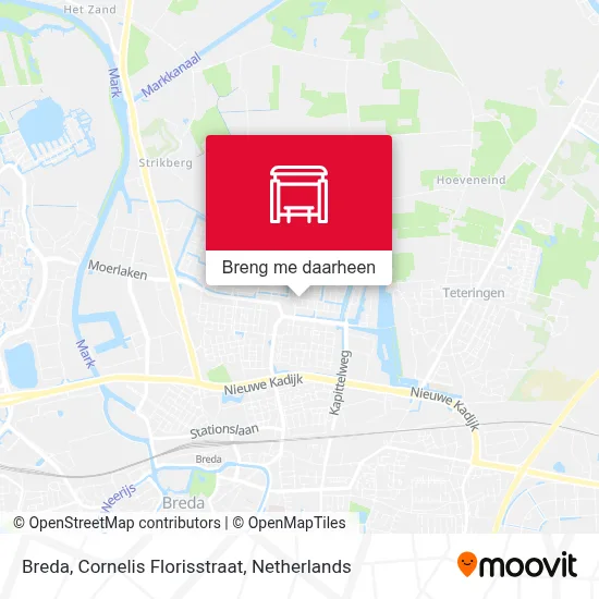 Breda, Cornelis Florisstraat kaart