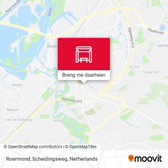 Roermond, Scheidingsweg kaart