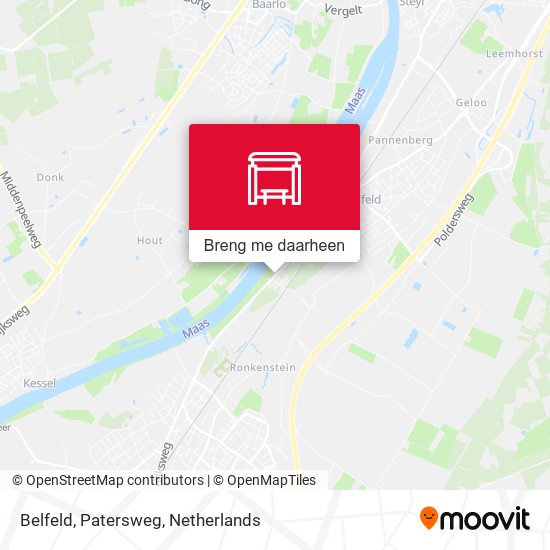 Belfeld, Patersweg kaart