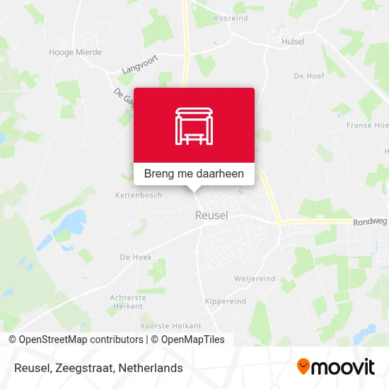 Reusel, Zeegstraat kaart