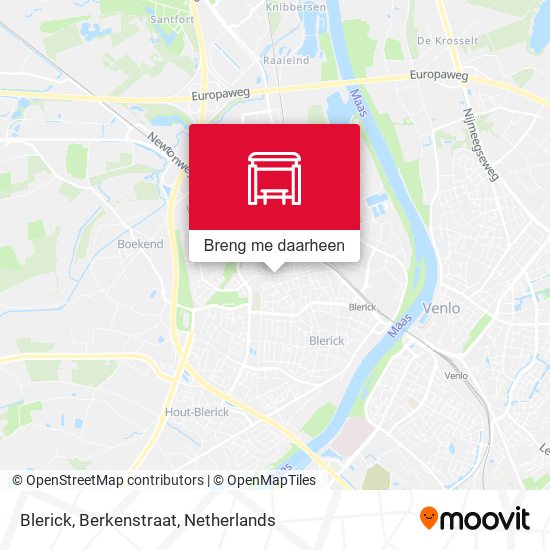 Blerick, Berkenstraat kaart