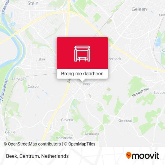 Beek, Centrum kaart