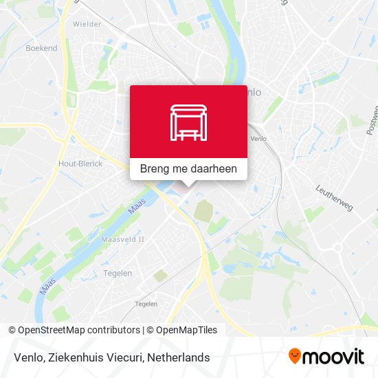 Venlo, Ziekenhuis Viecuri kaart