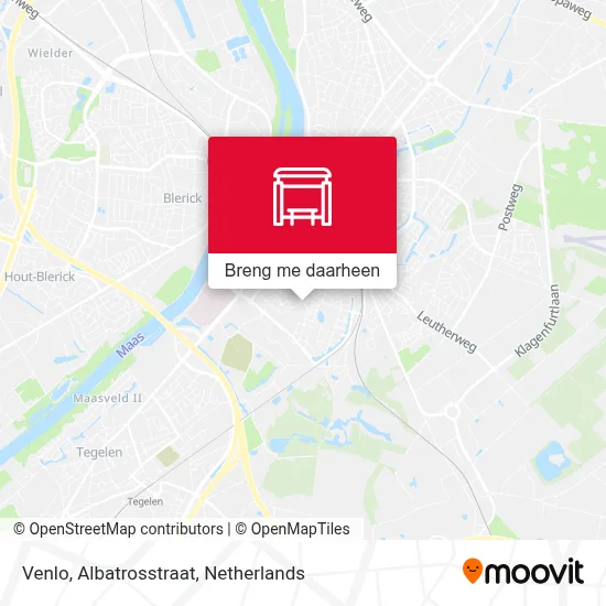 Venlo, Albatrosstraat kaart