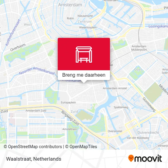 Waalstraat kaart