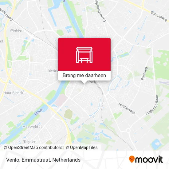 Venlo, Emmastraat kaart