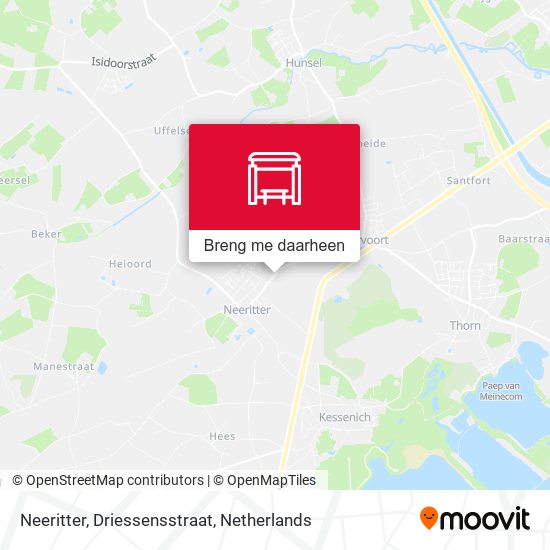 Neeritter, Driessensstraat kaart