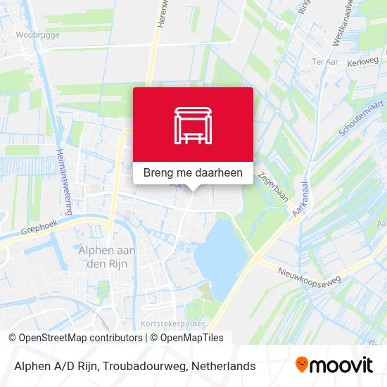 Alphen A/D Rijn, Troubadourweg kaart