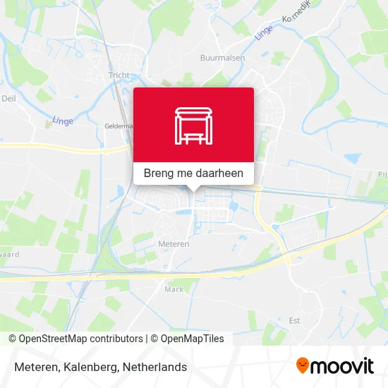 Meteren, Kalenberg kaart