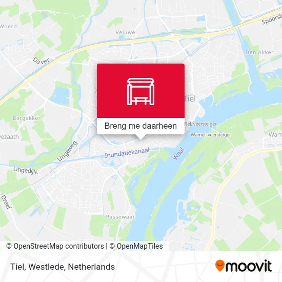 Tiel, Westlede kaart