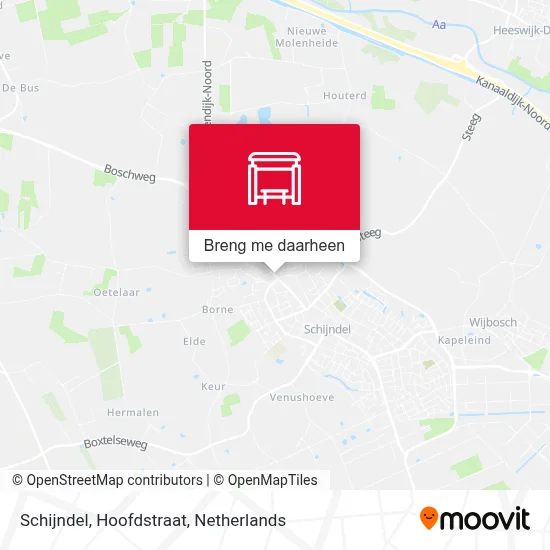 Schijndel, Hoofdstraat kaart